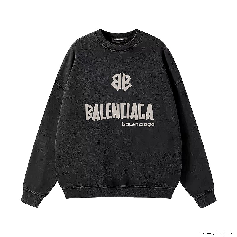 Balenciaga retro-style black sweatshirt