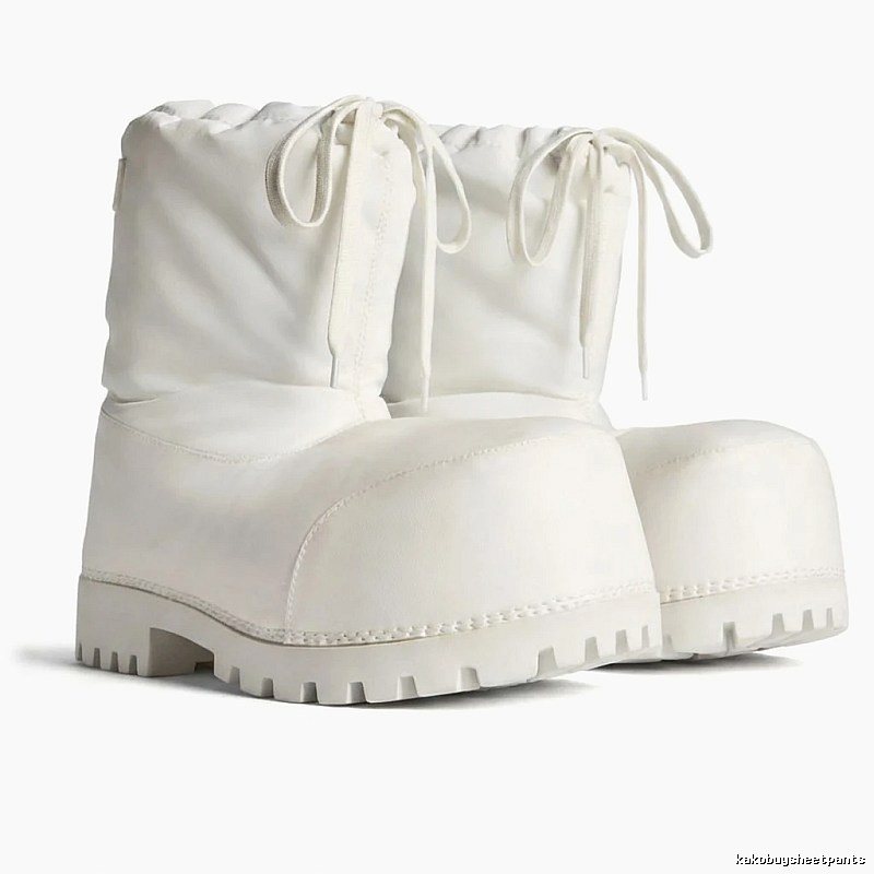 Balenciaga retro-style white boots