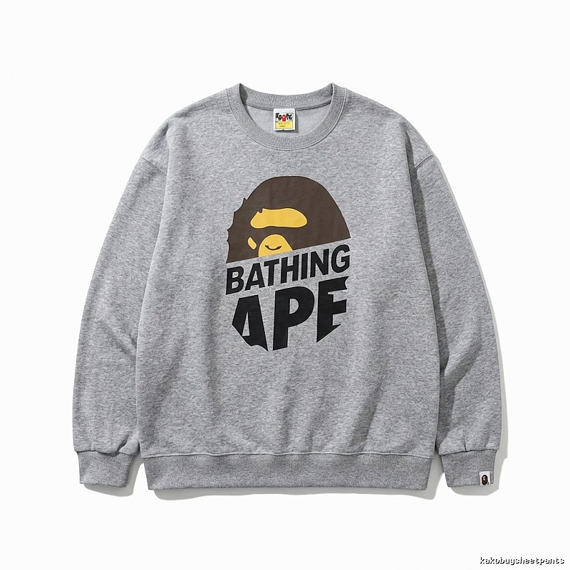 Bape Ape Head Grey Sweatshirt