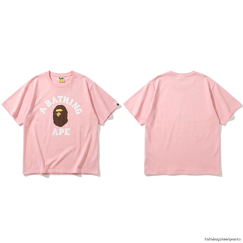Bape Ape Head Pink T-shirt