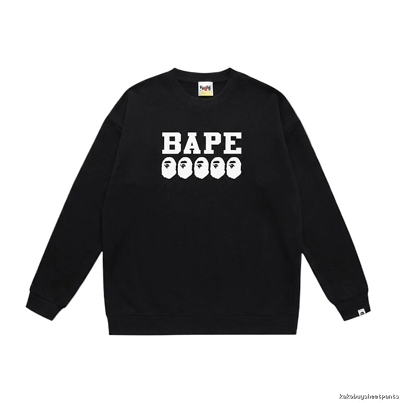 BAPE Ape Head Simple Black Sweatshirt