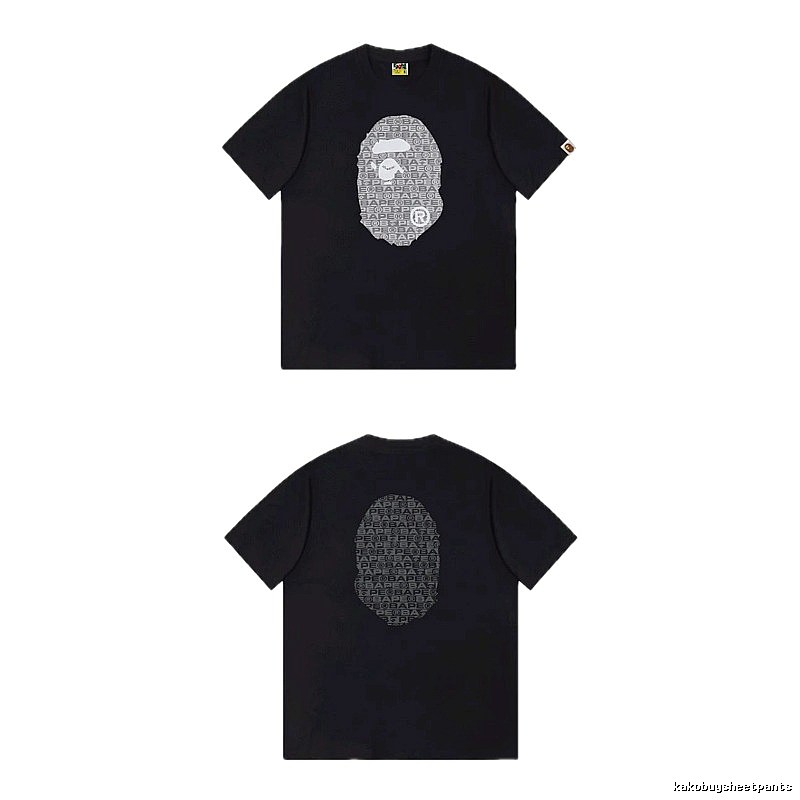 Bape Ape Head Trendy and Cool Black T-shirt