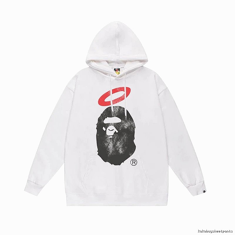 Bape Ape Head Trendy Cool Style White Sweatshirt