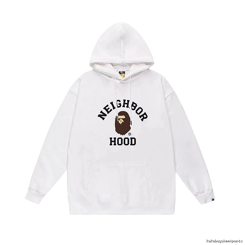 Bape Ape series white hoodie