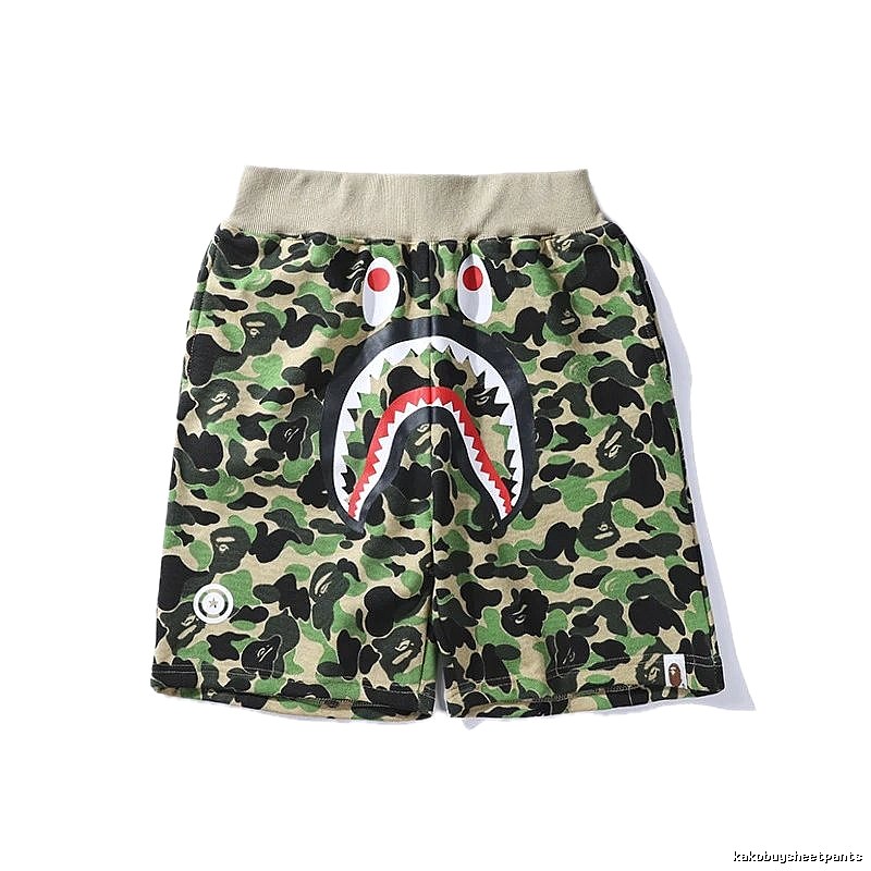 Bape camouflage shark-style shorts
