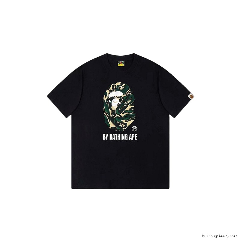Bape camouflage style black T-shirt