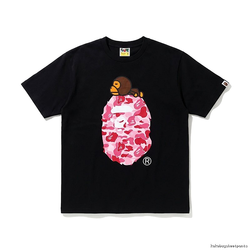 Bape camouflage style black T-shirt