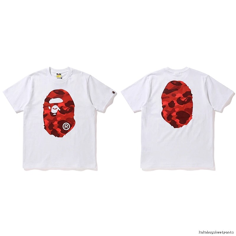 Bape camouflage style white T-shirt