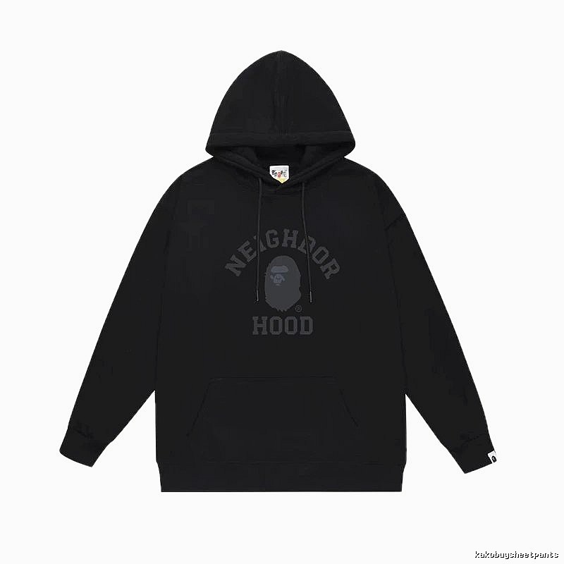 Bape Neighborhood black trendy hoodie