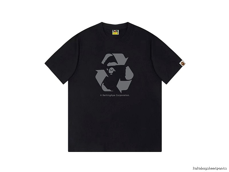 Bape Recycling Series Black Short Sleeve