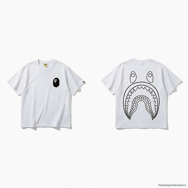 Bape Shark Series Simple White T-shirt