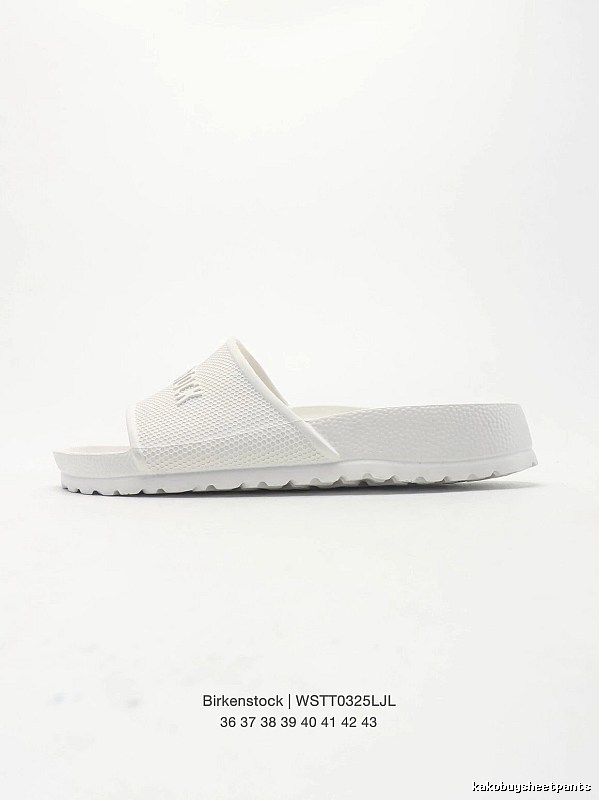 Birkenstock Minimalist Casual Style White Slide Sandals