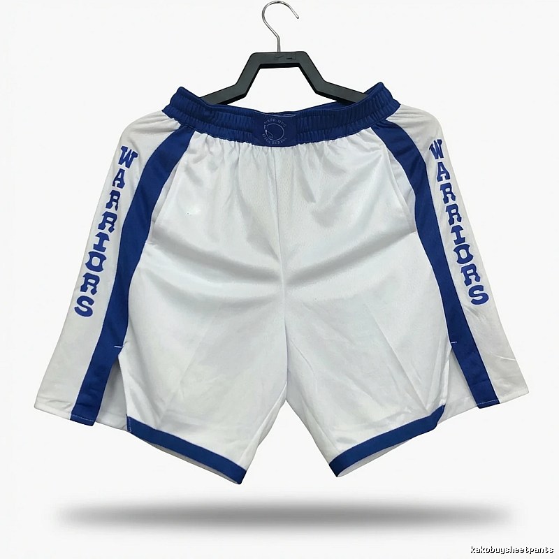 Blue and white sports shorts of the Curry series