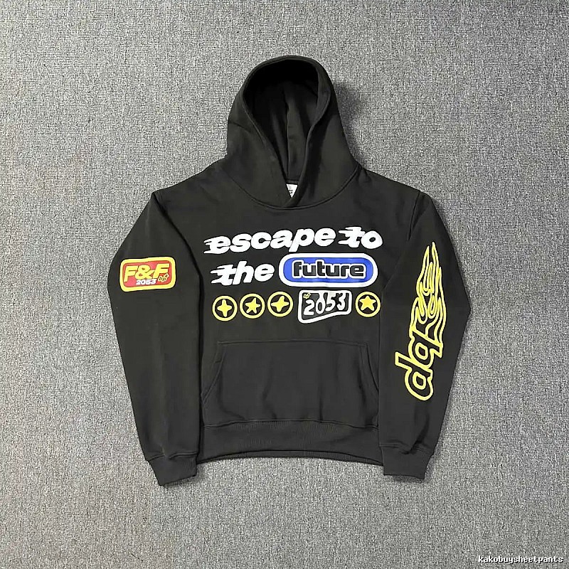 Broken Hearts Style H231 Skull Graphic Hoodie Airport Outfit