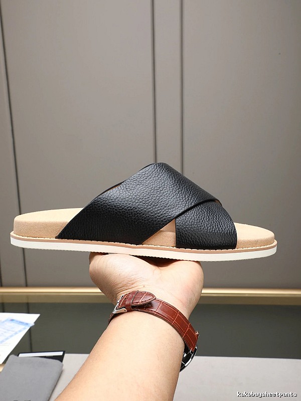 Brunello Cucinelli Casual-style Black Slide Sandals