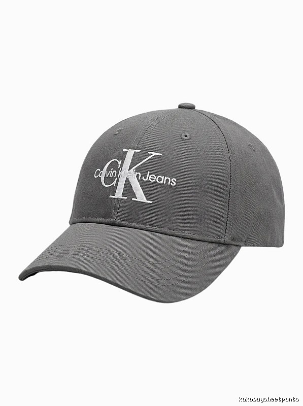Calvin Klein (CK) minimalist style dark gray baseball cap
