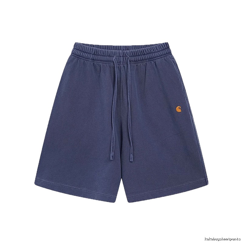 Carhartt Classic Embroidered Workwear Style Navy Blue Shorts