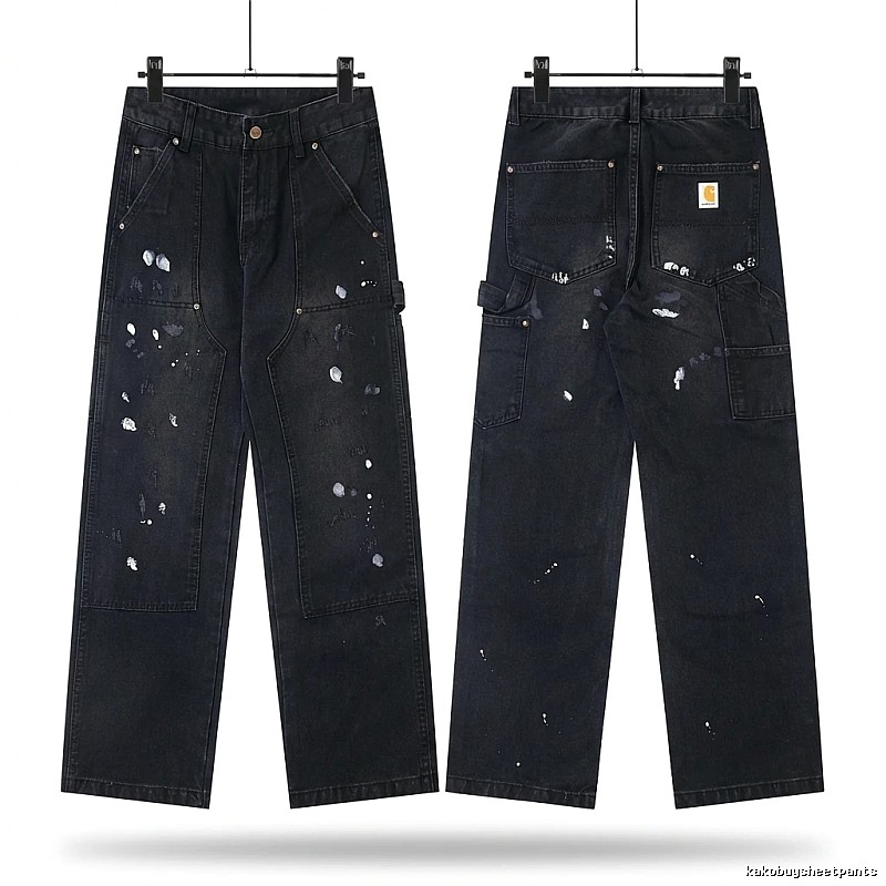 Carhartt workwear style black jeans