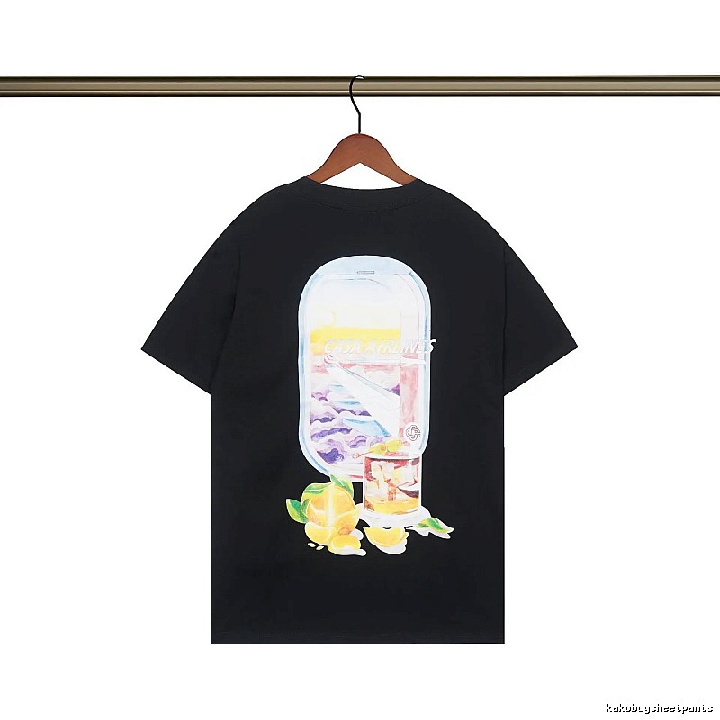 Casablanca Aviation Series Trendy Cool Black T-shirt