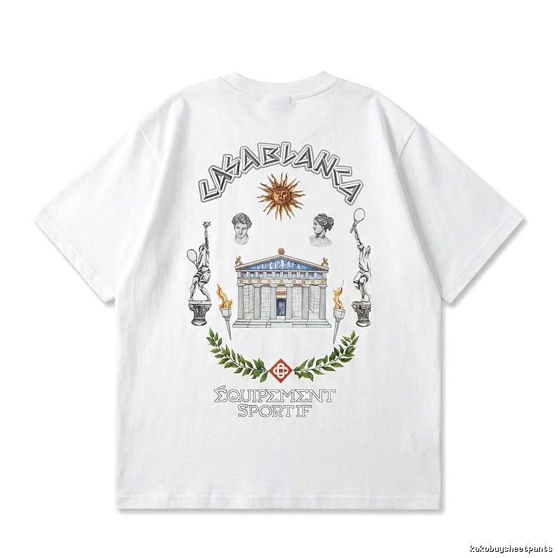 Casablanca Greek-style white T-shirt
