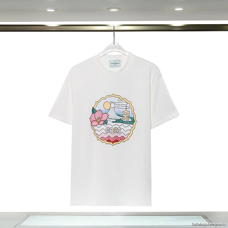 Casablanca - printed Japanese - style white T - shirt