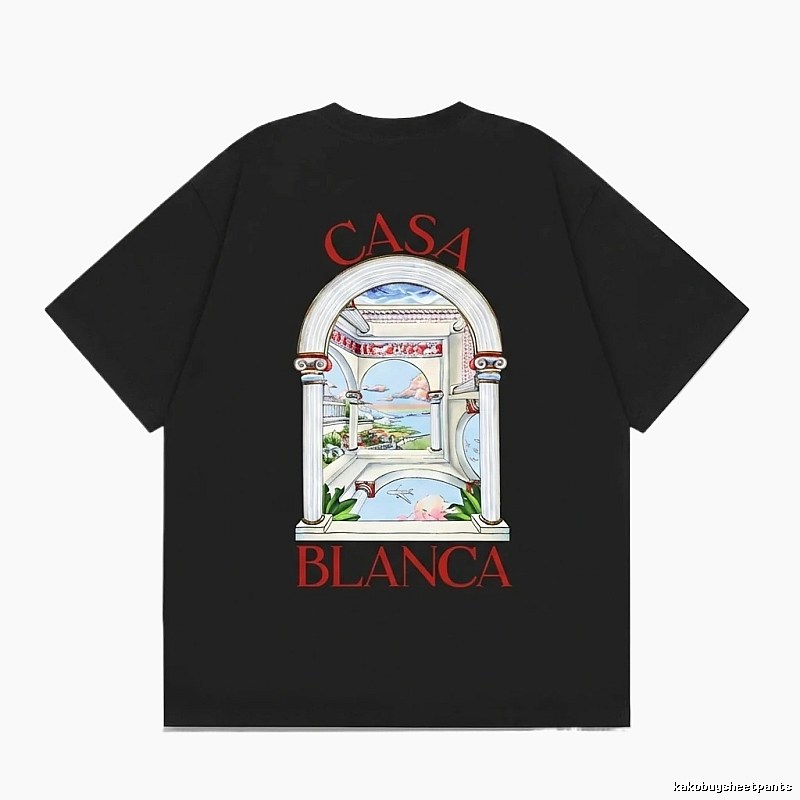 Casablanca retro style black T-shirt