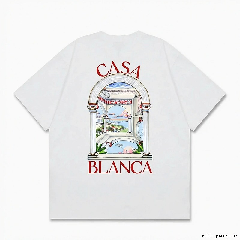 Casablanca retro style white T-shirt