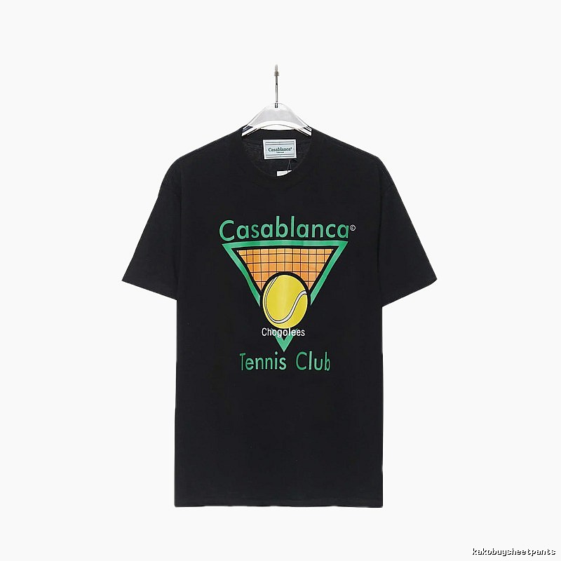Casablanca Tennis Style Black T-shirt