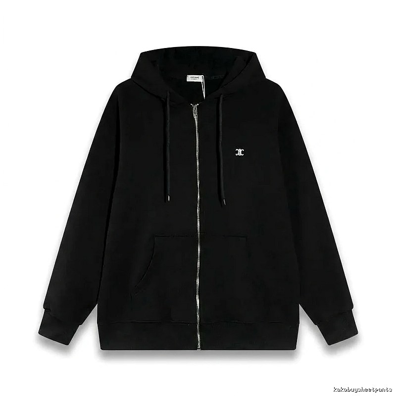 CELINE's classic black hoodie