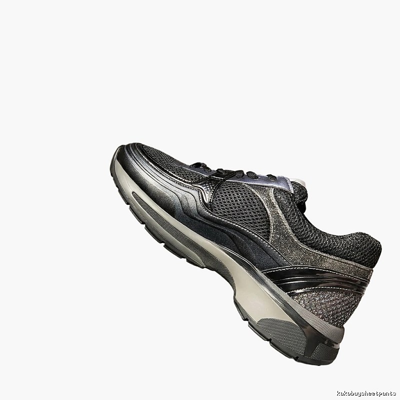 Chanel sporty grey and black sneakers