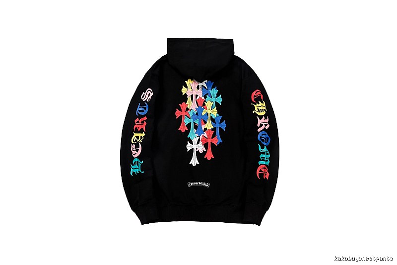 Chrome Hearts 2088-39 Black Cross Graphic Hoodie Resort Wear