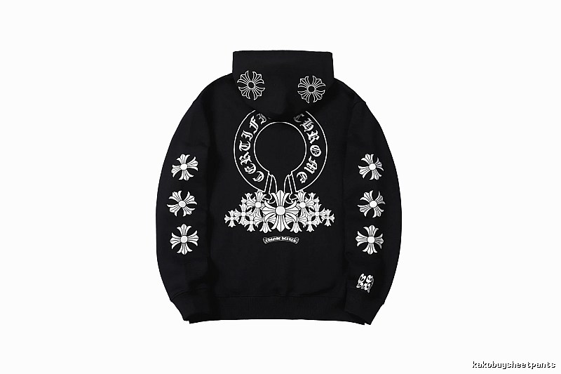 Chrome Hearts 2088-82 Black Cross Graphic Hoodie Match Day