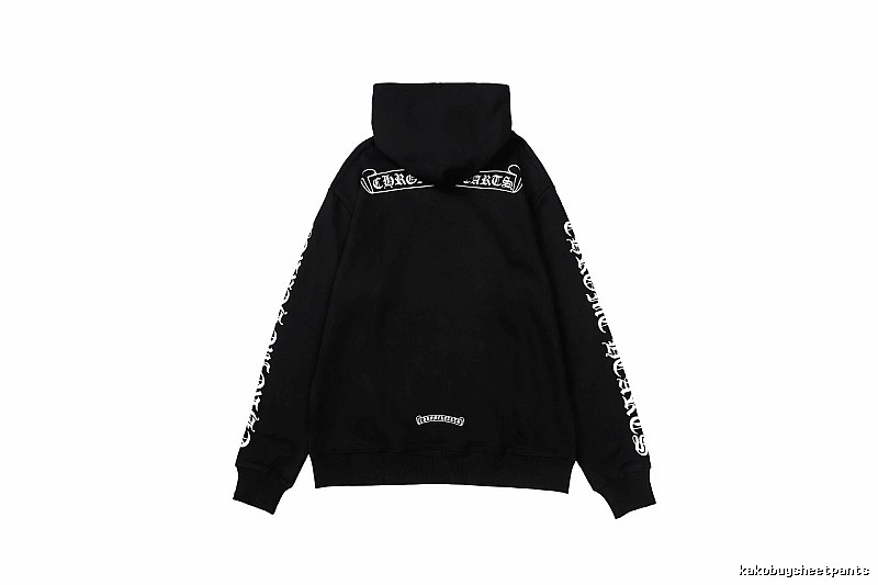 Chrome Hearts 2088-96 Black Cross Graphic Hoodie Airport Outfit