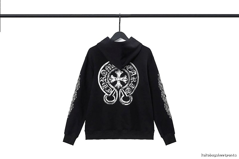 Chrome Hearts 2089-53 Black Cross Graphic Hoodie Minimal Look