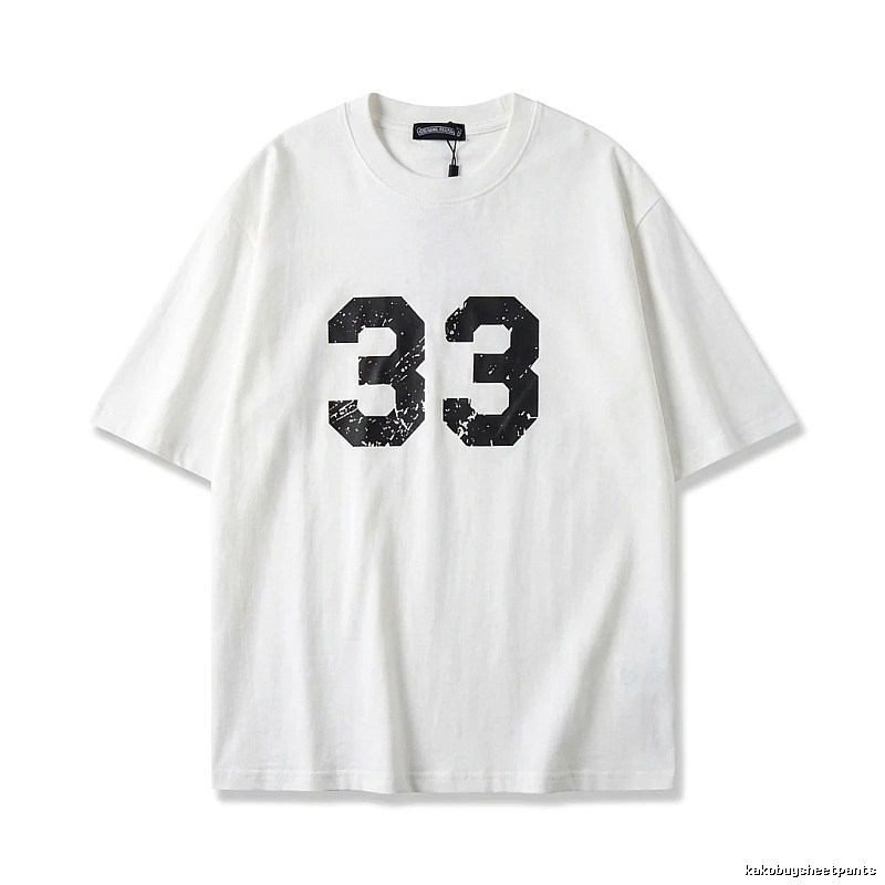 Chrome Hearts American-style digital wind white T-shirt