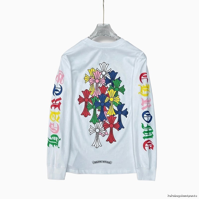 Chrome Hearts Colorful Floral Long-Sleeve T-Shirt