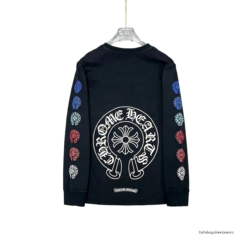 Chrome Hearts Colorful Print Black Hoodie