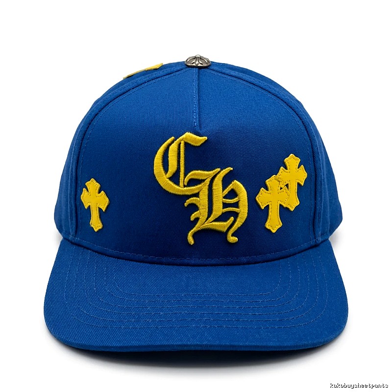 Chrome Hearts Cross Blue Baseball Cap