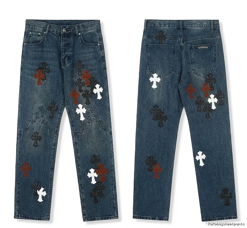 Chrome Hearts Cross Denim Long Pants