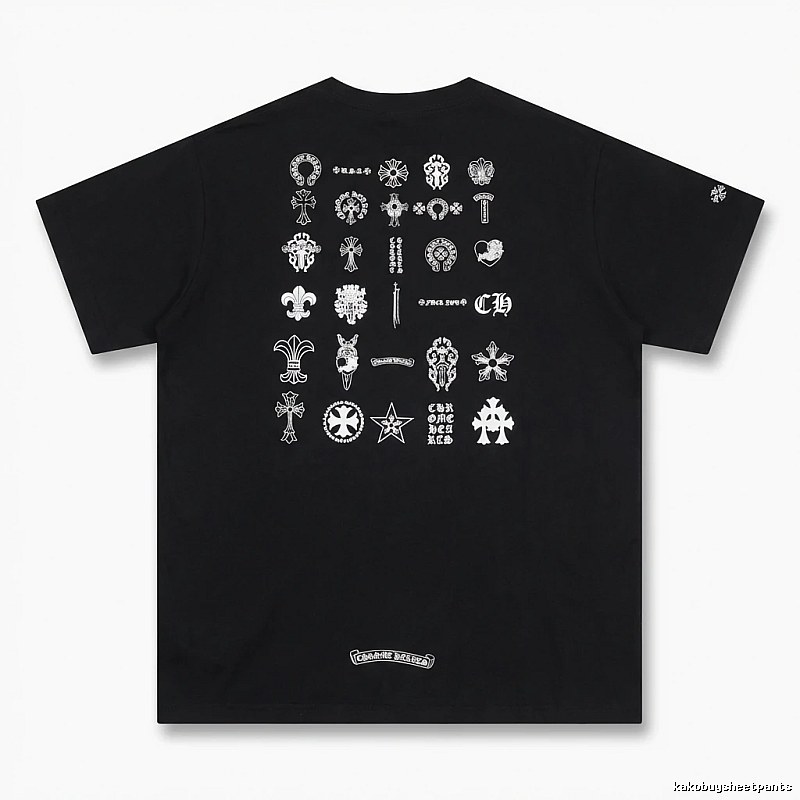 Chrome Hearts dark style black T-shirt