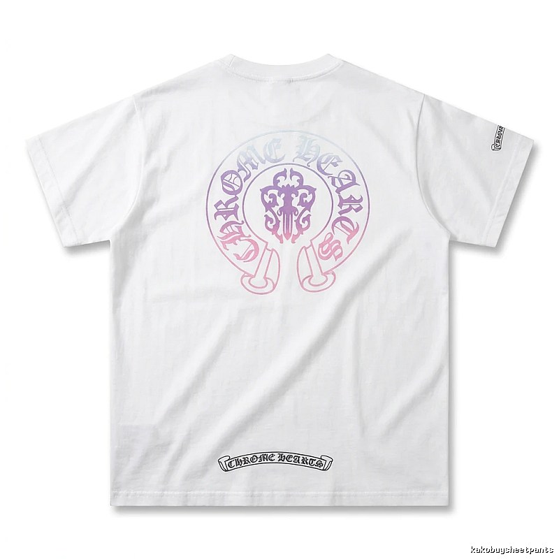 Chrome Hearts Gradient Retro White T-shirt