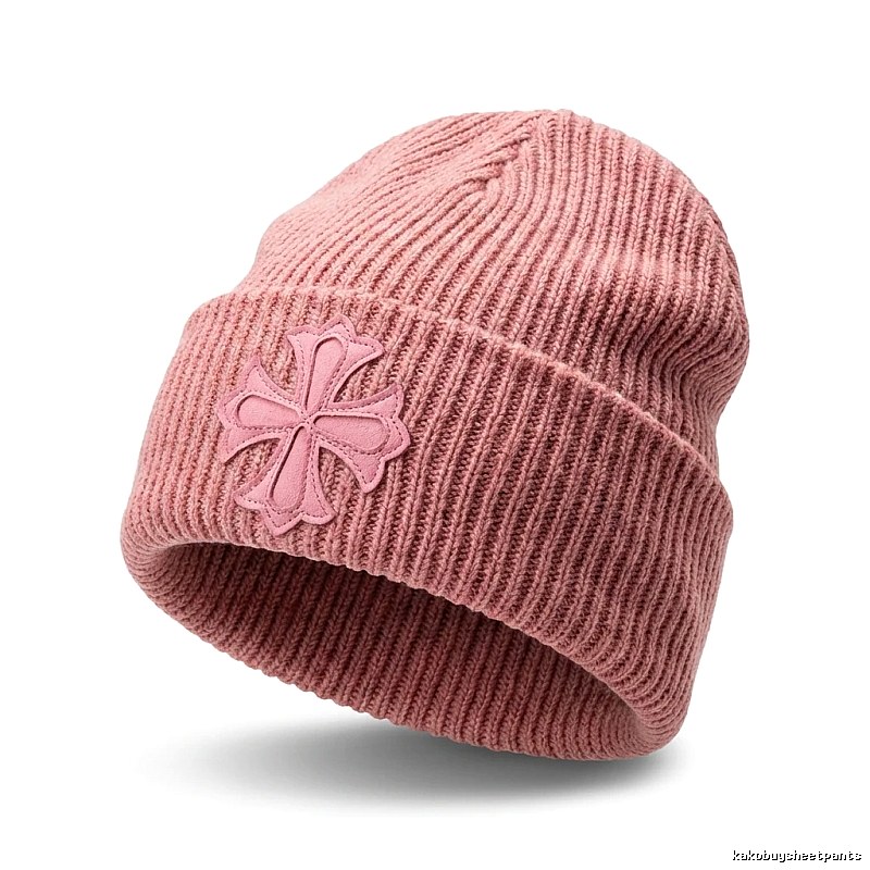 Chrome Hearts Pink Trendy and Cool Knitted Hat
