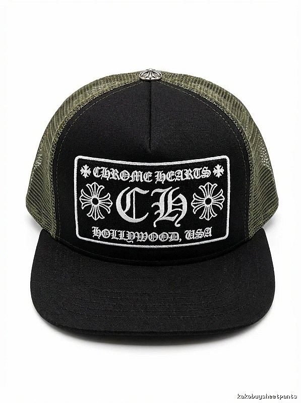 Chrome Hearts Retro Style Black Hat