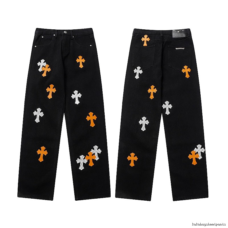 Chrome Hearts Sport Graphic jeans Light Denim Jeans for Collection Drops
