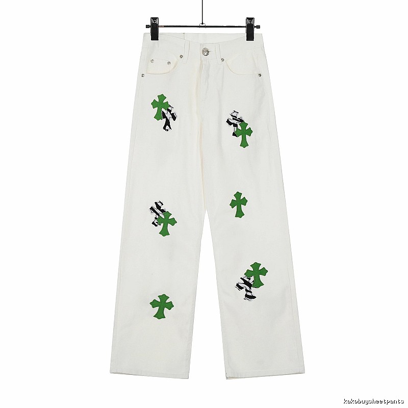 Chrome Hearts Travel Graphic jeans Light Denim Jeans with Modern Look