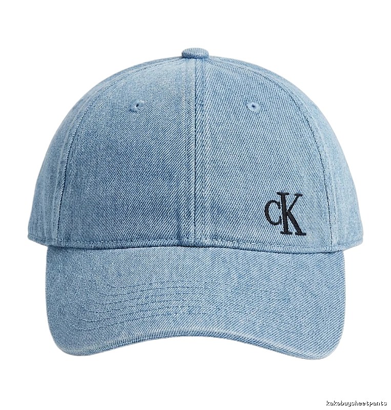 CK denim-style light blue baseball cap