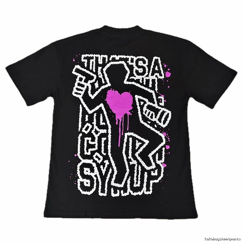 CLOT Heart Graffiti Street Style Black Short-sleeve T-shirt