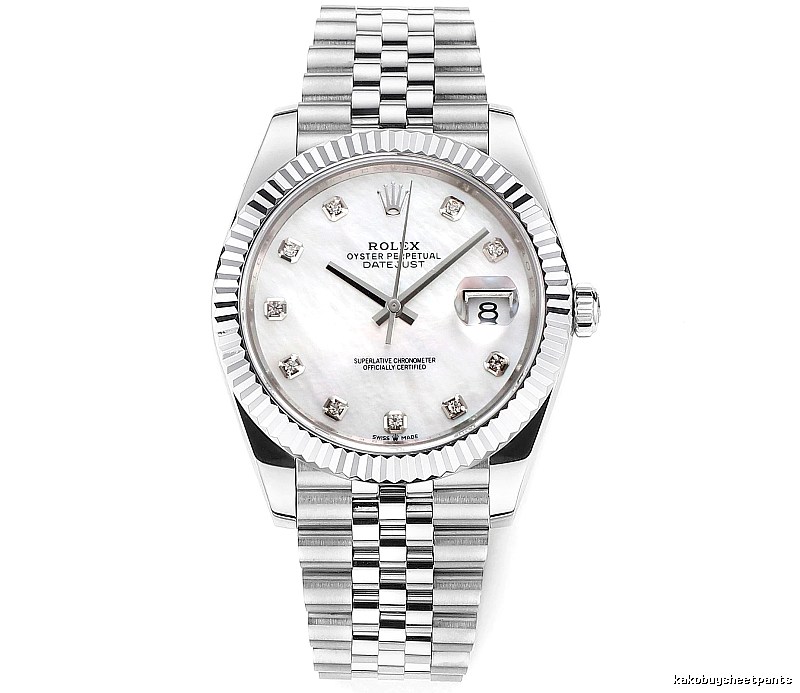 Collector Datejust Automatic Watch by Rolex - Silver And White