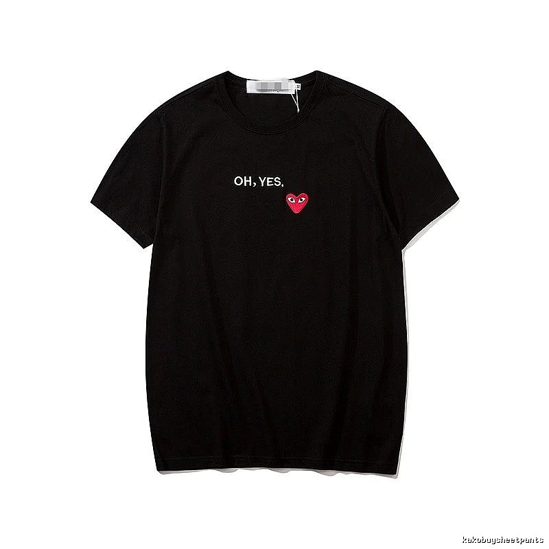 Comme des Garcons PLAY 2021-87 Black Style 2187 Heart Logo T-Shirt Logo Detail