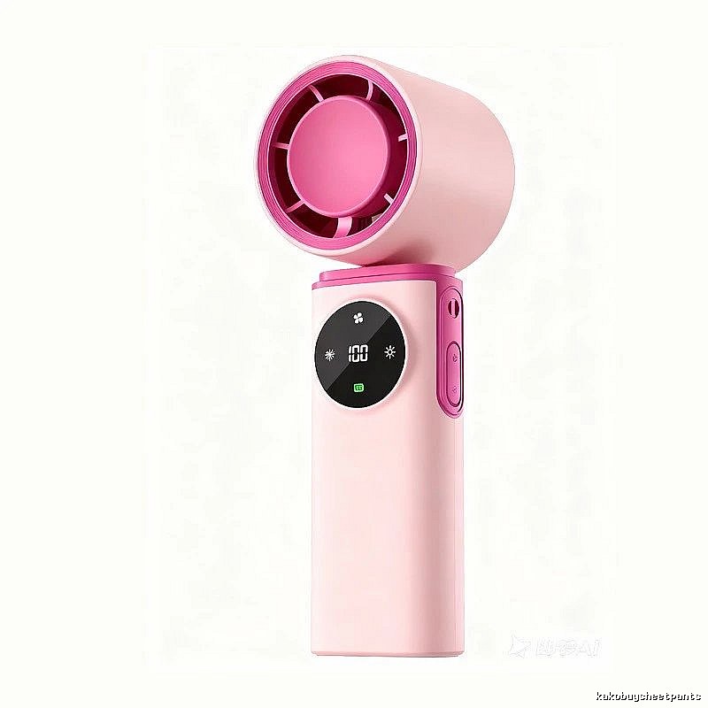 Compact Cooling Handheld Cooling Fan Pink Basic Version